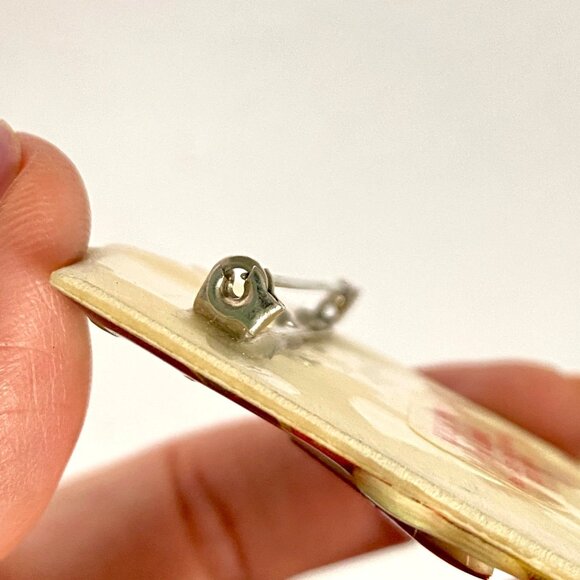 House Pins By Lucinda Large Resin Village Handmade Pin Brooch Wallpaper Backing - Picture 4 of 8